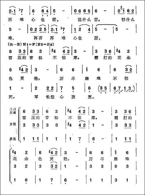 千难万险难不倒咱-歌剧《将军情》选段