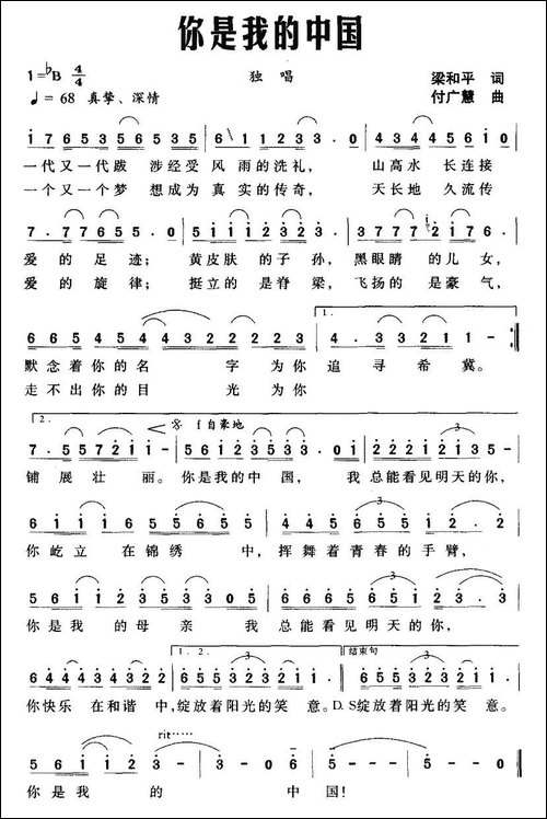你是我的中国