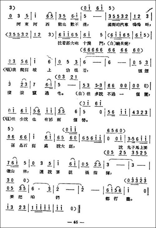 鬼子马上要进山林-歌剧《星星之火》选曲