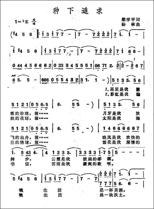 种下追求