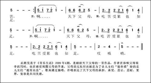 天下父母-王培元词-张国良曲