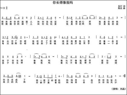 你长得像我吗