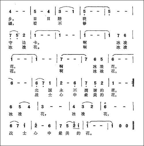 冰凌花-刘鸿儒词-王学诗曲