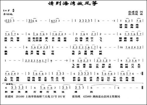 请到海湾放风筝