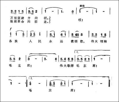 毛主席，各族人民热爱您