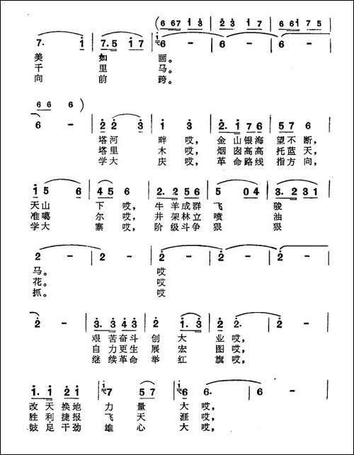 边疆盛开跃进花