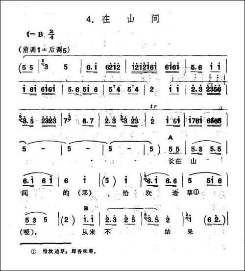 在山间-新疆伊犁-维吾尔民歌-第十二套《小莱龙》