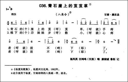 青石崖上的芨芨草