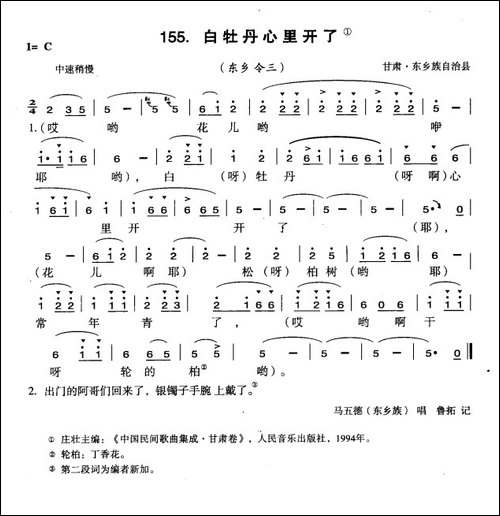 白牡丹心里开了