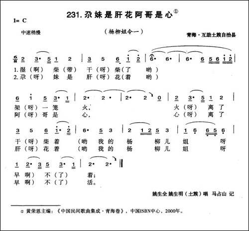 尕妹是肝花阿哥是心