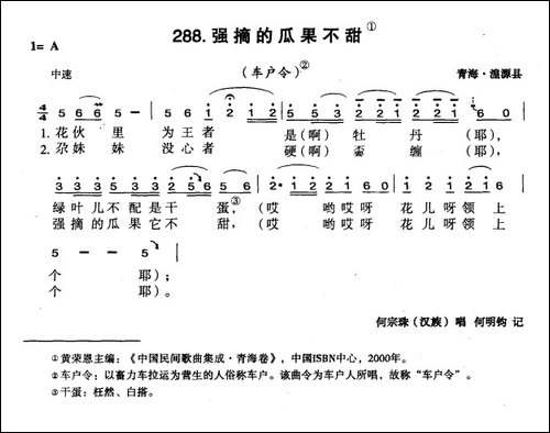 强摘的瓜果不甜