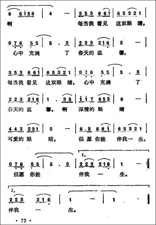 眼睛--郭振育词-王如林曲