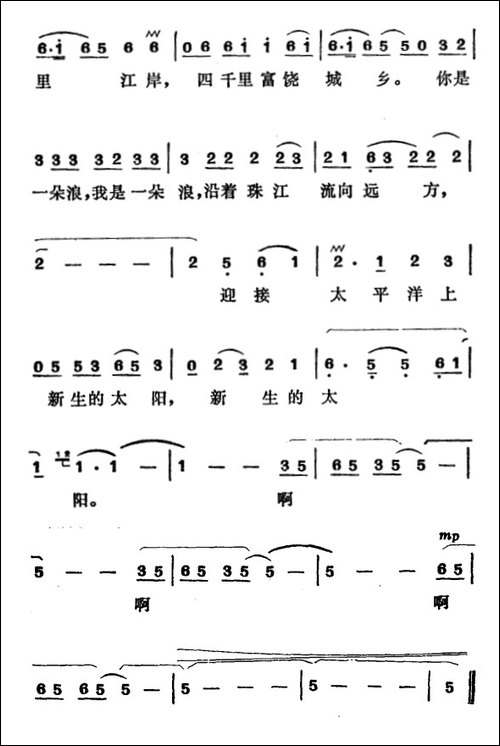 珠江行-电视片《珠江情》主题歌