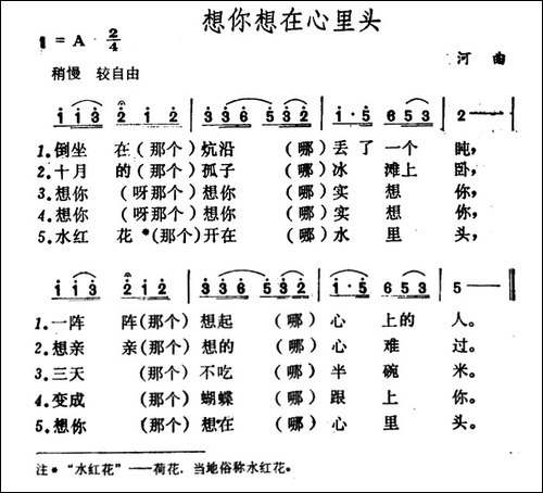 想你想在心里头