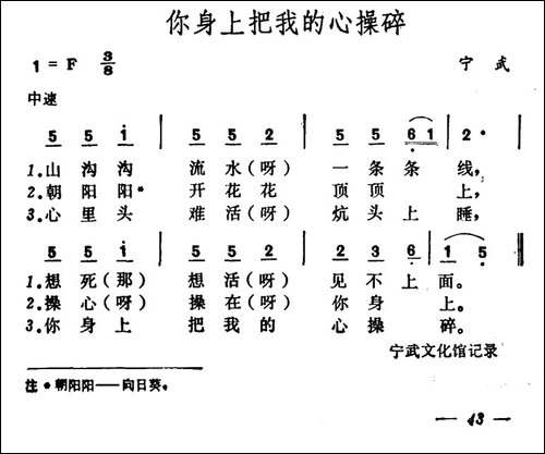你身上把我的心操碎-