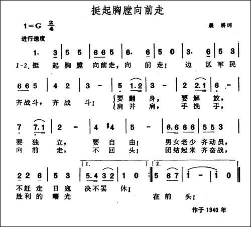 挺起胸膛向前走-