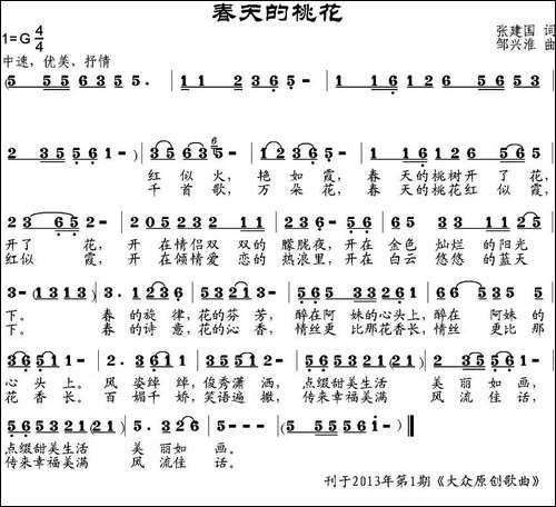 春天的桃花