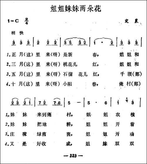 姐姐妹妹两朵花-