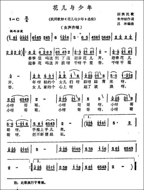 花儿与少年-民间歌舞《花儿与少年》选段