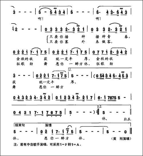 好一幅醉人的北国秋-鲁淑然词-王怀坚曲