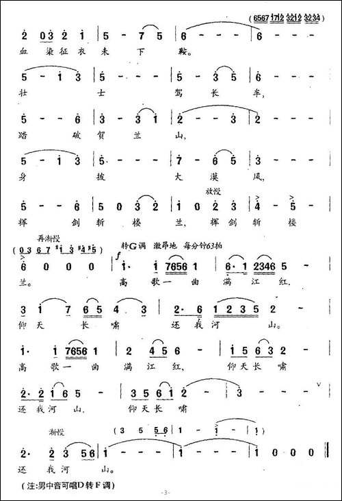 满江红随想