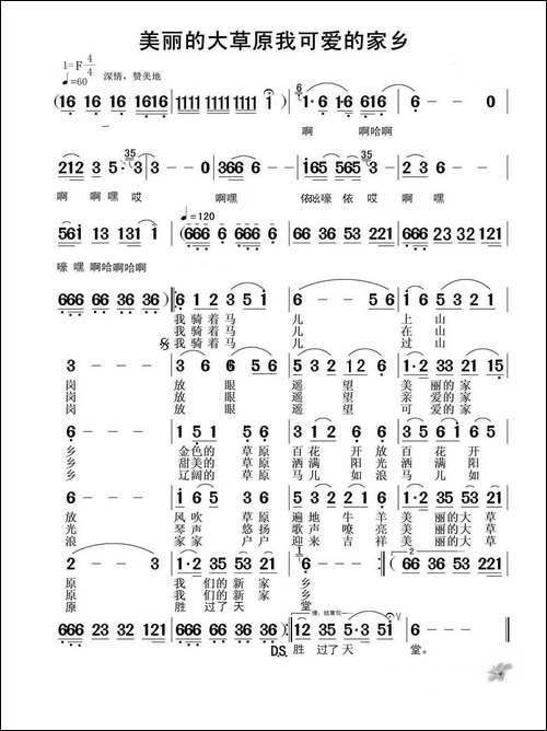 美丽的大草原我可爱的家乡