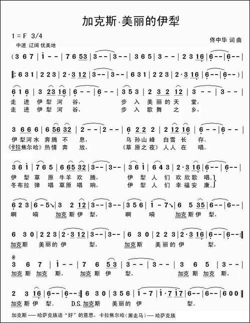 加克斯·美丽的伊犁