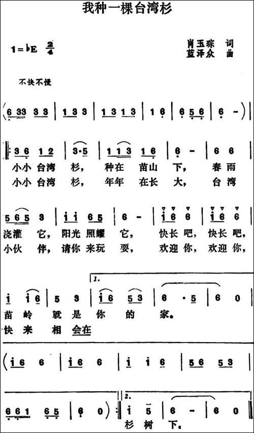 我种一棵台湾杉