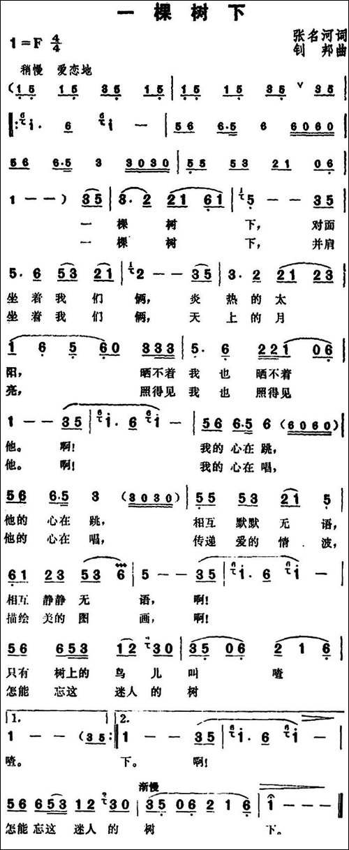 一棵树下