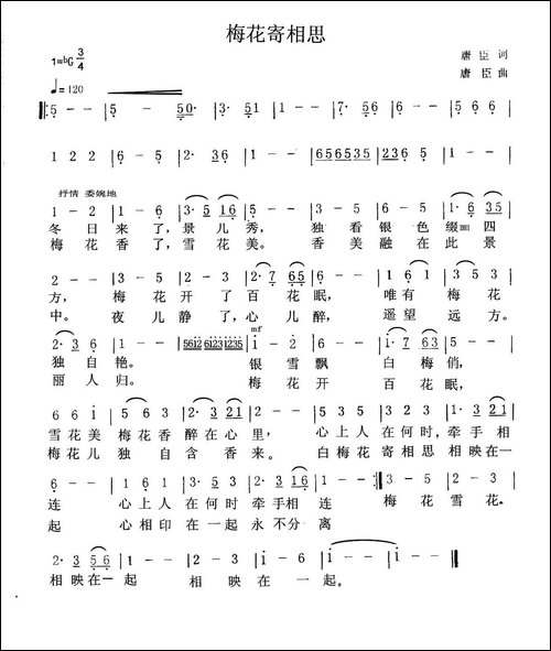 梅花寄相思-