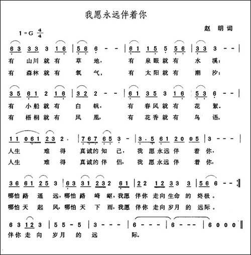我愿永远伴着你