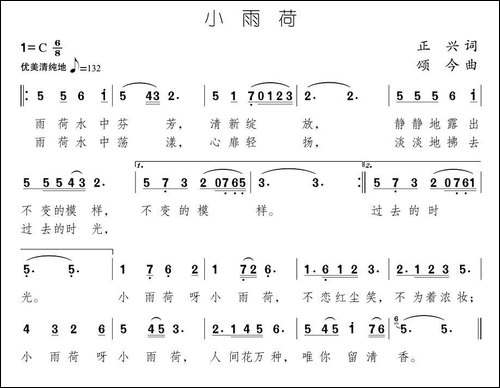 小雨荷
