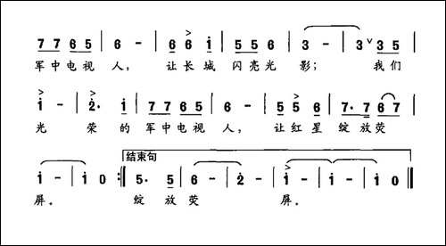 我们是光荣的军中电视人-解放军电视宣传之歌
