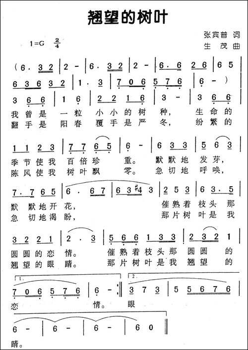 翘望的树叶