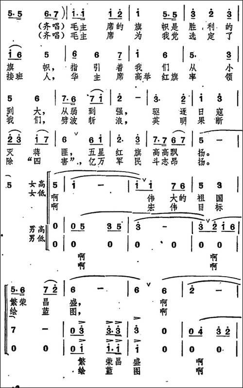 永远高举毛主席的伟大旗帜-