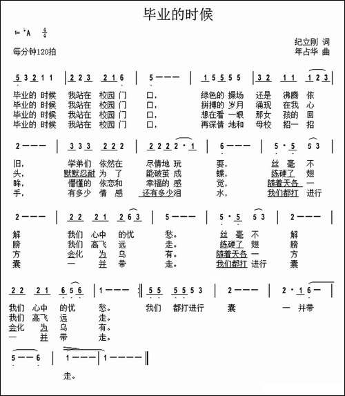 毕业的时候