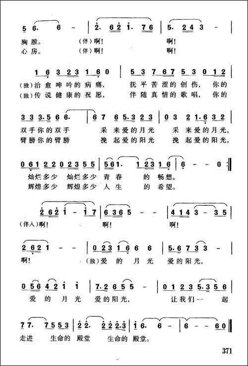 爱的月光爱的阳光-独唱、伴唱