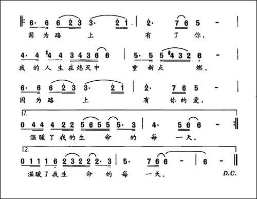因为路上有了你