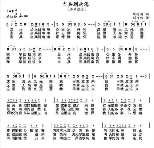 当兵到南海