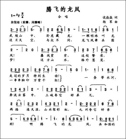 腾飞的龙凤