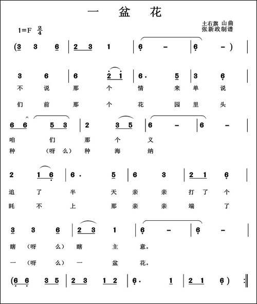 一盆花