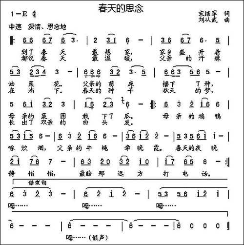 春天的思念-