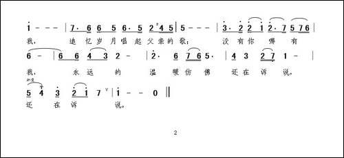 怀念父亲-唐明辉词-晨笛曲