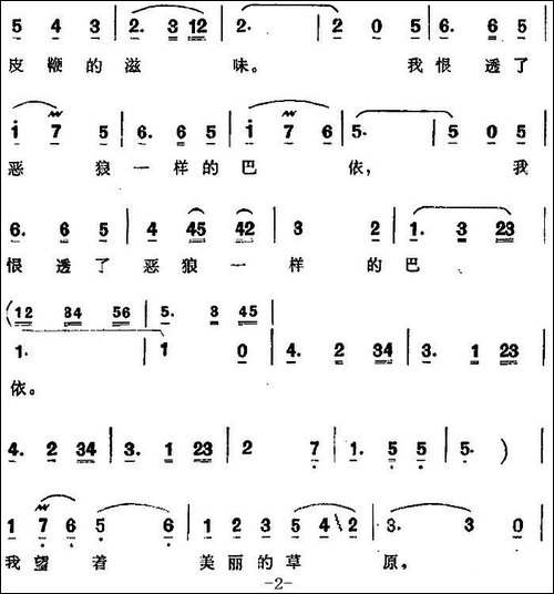 我从前是个小奴隶-歌剧《阿依古丽》选曲