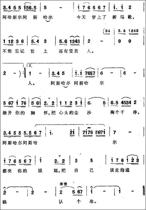 不能忘记根本-歌剧《阿依古丽》选曲