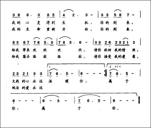 我的爱永远属于你-无为词-无为曲