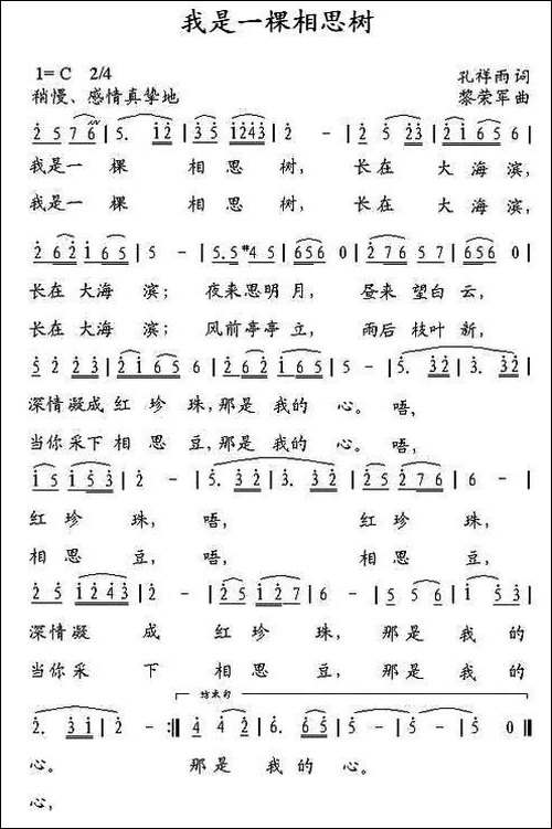 我是一棵相思树