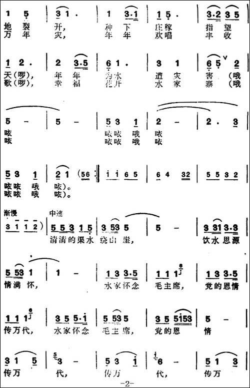 水家怀念毛主席