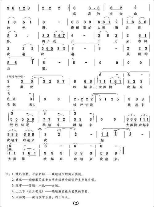 大莽筒吹起来