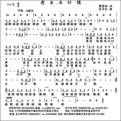 虎乡木叶情-